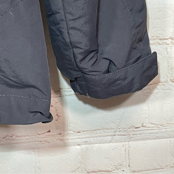 L.L.Bean Jacket Girls Medium 10-12 Gray Pink Full Zip Hooded Pockets - Picture 5 of 13